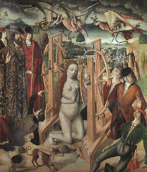 GALLEGO, Fernando The Martyrdom of Saint Catherine fg France oil painting art